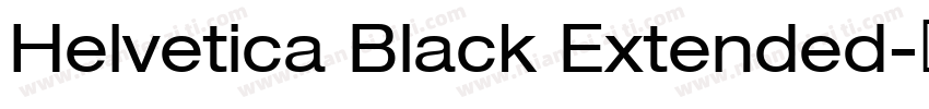 Helvetica Black Extended字体转换